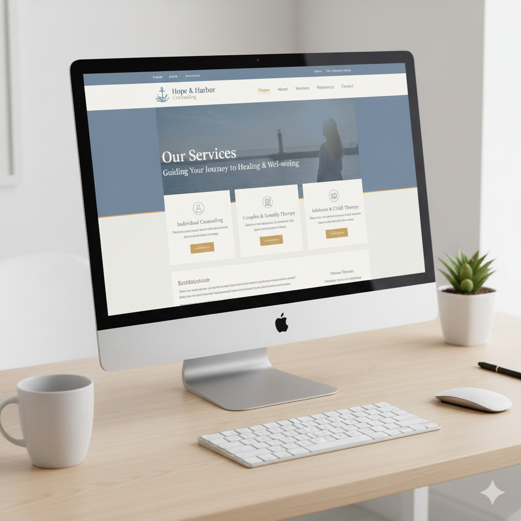 Service list and specialties layout